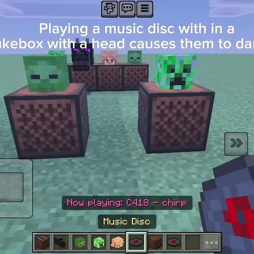 Did you know this one interaction with note blocks? #minecraft #helpmemakethismakesense #facts #fun