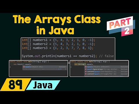 The Arrays Class in Java (Part 2)