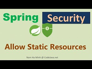 Spring Security Allow Static Resources without Authentication