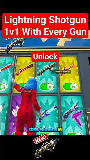 I LEAKED Lightning SHOTGUN in 1V1 With Every Gun FORTNITE @hivecr8 hivercr8