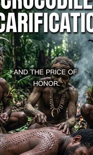 CROCODILE SCARIFICATION AFRICA’S LEGENDARY RITUAL