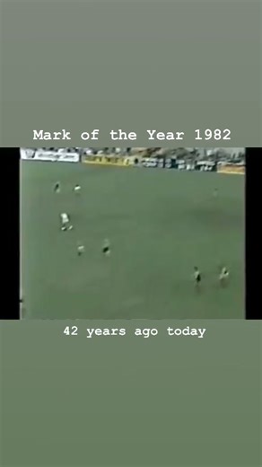 42 years ago today, Saturday 12th of June 1982. Richmond’s Geoff Raines took the Mark of the Year over Fitzroy’s David McMahon in the round 12 match at the MCG. | VFL AFL 20th Century History Photos Videos Memories