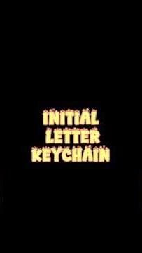 Initial Keychain#InitialKeychain #DIYArt #HandmadeCraft