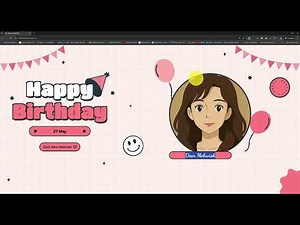 Create a Beautiful Happy Birthday Webpage – HTML, CSS & JS Tutorial (Beginner Friendly)