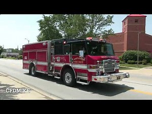Wheaton Fire Department Engine 37 Responding