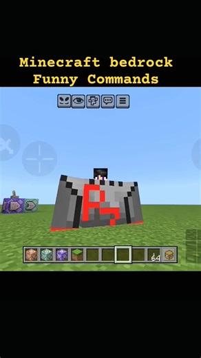 Funniest MCPE Commands 😂 #minecraftshorts