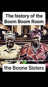 6.6K views · 52 reactions | the origins of the Boom Boom Room Part 4 Full story here https://www.facebook.com/share/v/1BNp5bBtnk/ It was started by the Boone Sisters It was 2 of them so they called them Boone Boone, which turned into Boom Boom  #fbreels #reelsvideo #trending #reels #blackwomen | Hood Horror | Facebook