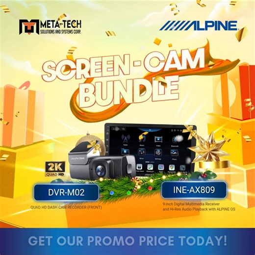 Give your drive a smarter upgrade this holiday season. Alpine’s Screen-Cam Bundle pairs 2K dash cam recording with a 9-inch multimedia receiver for clear visuals and Hi-Res sound. ✨ Message us or visit your nearest Alpine dealer today! #alpinephilippines #metatechphilippines #metatechph #wegobeyond #HolidayDeals | Alpine Philippines | Facebook