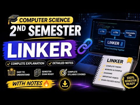Linker explain in hindi programming in C++// Bsc.2nd semester// study class student//