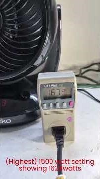 Lasko Oscillating Ceramic Heater - wattage and amperage