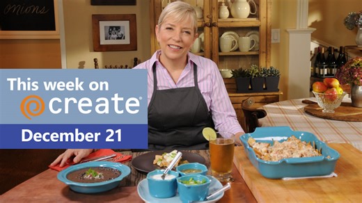 We're definitely in holiday mode this week, as we bake, stretch and get creative with leftovers. Join us for a break from the busy. | Create TV