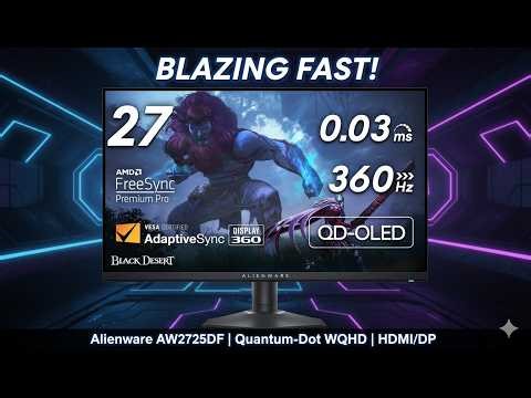 Alienware AW2725DF Review – 360Hz QD-OLED Gaming Beast!