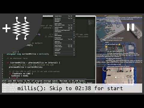 Arduino millis examples with LEDs | AddOhms Live #5