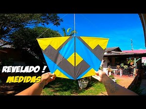 Como fazer pipa morcego original Medidas reveladas !
