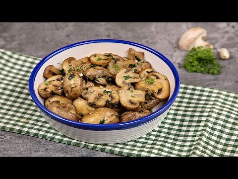 Ciuperci cu usturoi la tigaie
