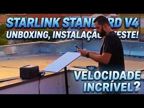ELA CHEGOU! Starlink Standard V4: A Internet Definitiva?