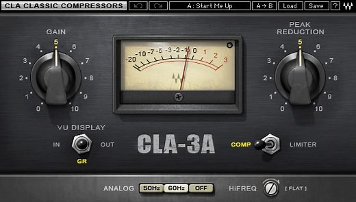 CLA-3A - Compressor / Limiter by Waves - Dynamics (Compressor / Limiter) Plugin VST VST3 Audio Unit AAX