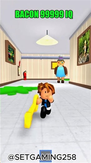 bacon plays 9999 iQ team Obby play 🥶#roblox #shorts #robloxshorts