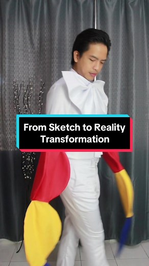 From sketch to reality #sewing #CapCut