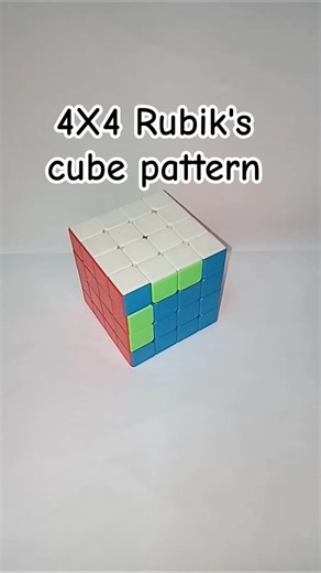 4x4 Rubik's cube pattern #Rubik's craze#puzzle#toy#music#cubing#rubixcube