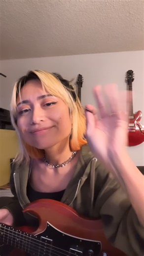 little fighter on Instagram: "dirty as hell playthru of a riff i’m working on for a Secret Hot Seccy Thing i’m working on stay tuned #lilriff25 day 8 #guitarist #diymusician #emo as hell"