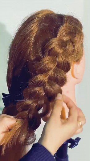 ‏Basic 3 strands braid#nadee_styles #realnadee_hairdo #hairtutorial