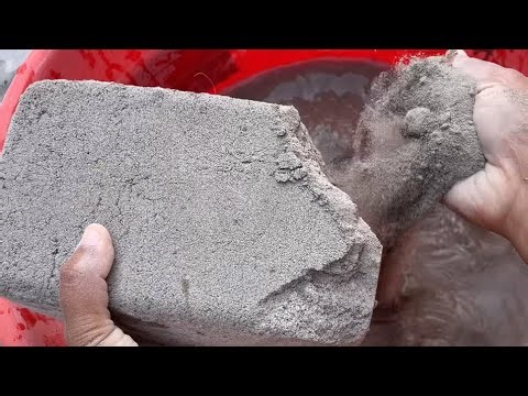 Non-stop:Sand Cement Water Crumbling |ASMR |Satisfying Crumbling