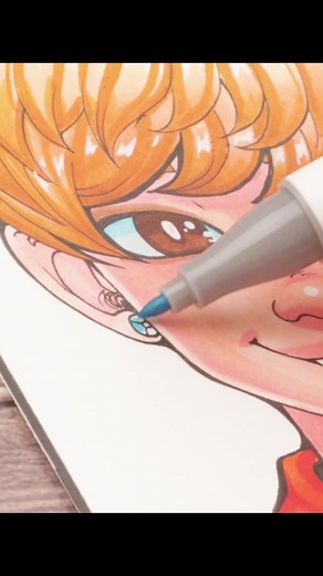 Drawing Tae Young 4*TOWN from Turning Red #drawing #markers #taeyoung #turningred #halalela