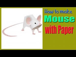 How to make Mouse with Paper | 3D Paper Toys | Creative Park |