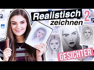 GESICHTER REALISTISCH ZEICHNEN - Portrait Tutorial & Tipps für Anfänger Teil 2 // I'mJette
