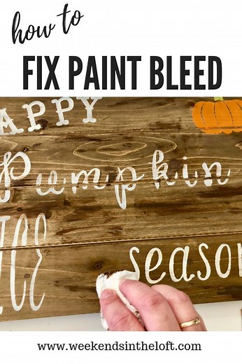 How To Fix Paint Bleed Through