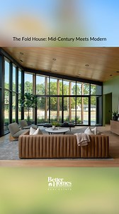 The Fold House: Mid-Century Meets Modern! 🏡 Welcome to The Fold House, a 3,000-square-foot architectural gem that seamlessly blends mid-century atomic ranch style with modern sophistication. From its striking single-slope roof to expansive glass walls, this home is designed for effortless entertaining and serene relaxation. ✨ The sleek kitchen wows with matte black cabinetry, quartz countertops, and premium appliances, while the spa-like primary suite features warm wood accents and a tranquil Z