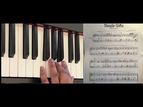 Simple Gifts Piano Play Along 