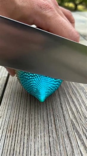 10K views · 34 reactions | This fruit stopped my scroll  Cutting it was not what I expected. Do you know what this is? #MysteryFruit #RareFruit #FruitReveal #ViralReels #OddlyInteresting #KnifeCut #ExoticFruit #ReelsTrend | Fruit Carving | Facebook