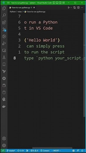 How to run a Python script in VS Code