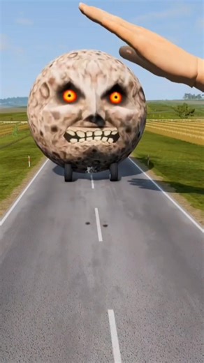 Big & Small Cars vs Giant Hand Slap - BeamNG.drive#shorts #beamngdrive #crash #car #gaming #viral