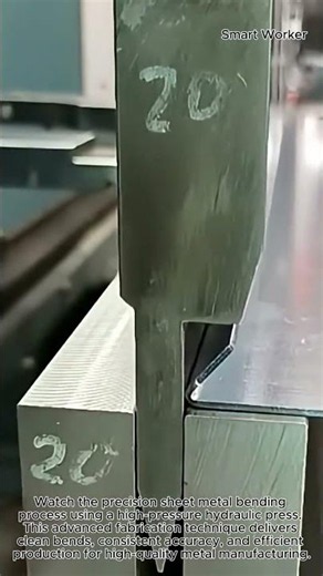 Precision Sheet Metal Bending Process#worker #process #metalworking #fabrication #engineering