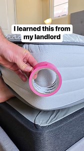 Genius moving tip #moving #mattress #landlord #ducttape This tip is for entertainment purposes only. Always use caution and proper lifting techniques when moving heavy items | Liz & Jeff