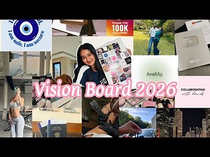 My First Vision Board for 2026!! Dreams, Goals & Gratitude || Manifest With Me