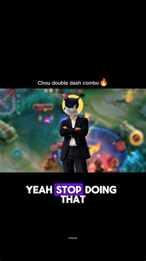 Chou Double Dash Combo🗿🔥Hard? #mobilelegends #mlbb #chou
