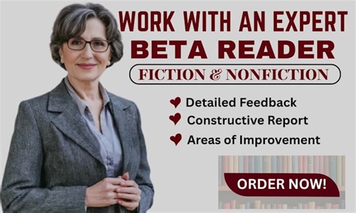 Lucy_thompso: I will beta read your romance, beta reader fantasy, alpha beta reader your book for $10 on fiverr.com