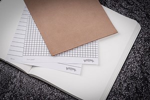 Leather Notebook - Tomoe River Paper - A5 - Crazy Horse Brown