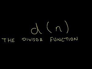 The Distribution of Primes #4 - The Divisor Function Formula (Examples)