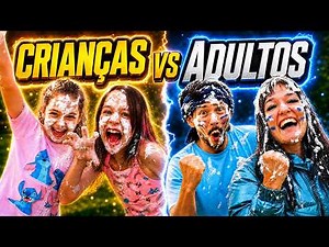 CRIANÇAS vs ADULTOS! quem PERDER leva TORTA NA CARA!
