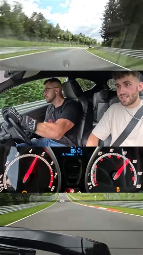 A close Nürburgring battle between Fiesta ST and Volvo 850