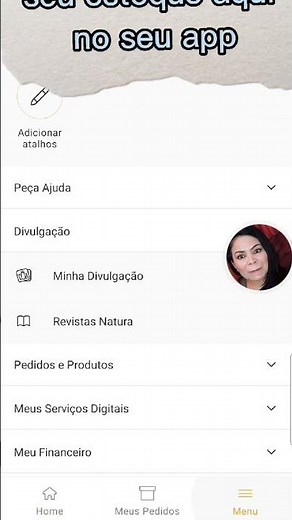 como cadastrar seu estoque no app consultoria Natura