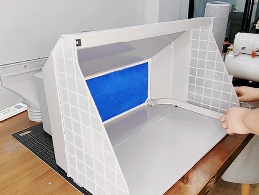 Airbrush Spray Booth with Adjustable Wind and Bright