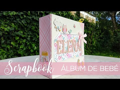 SCRAPBOOK: ÁLBUM PARA BEBÉ (VIDEO INSPIRACIÓN CON MEDIDAS)