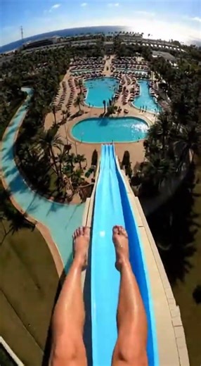 Pure chaos and excitement in first-person POV as I shoot down a massive open water slide