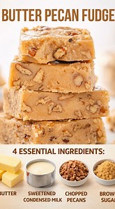 185K views · 1.4K reactions | BUTTER PECAN FUDGE (4 Ingredients) | Save all Recipes | Facebook
